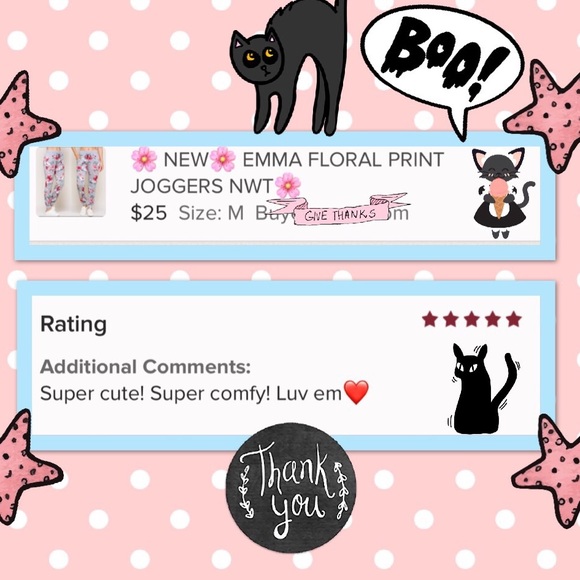 🌸 LAST 1🌸 EMMA FLORAL PRINT JOGGERS NWT🌸 - Picture 2 of 7